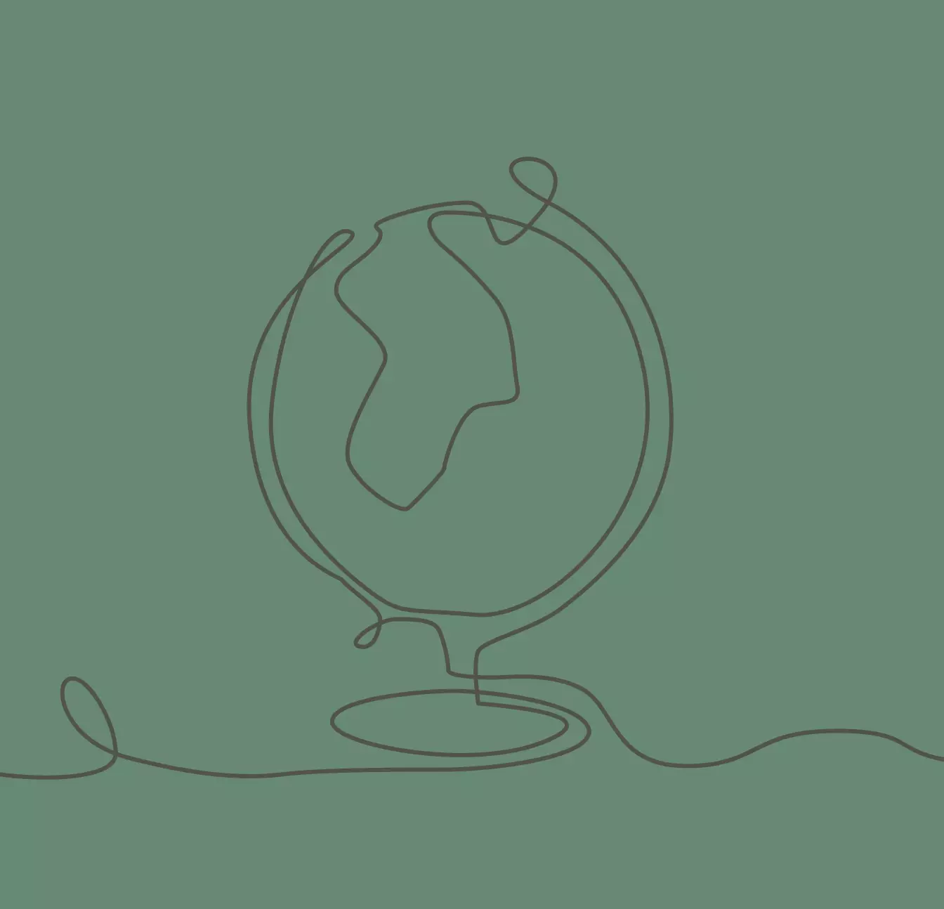 Globus, illustriert als One-Liner