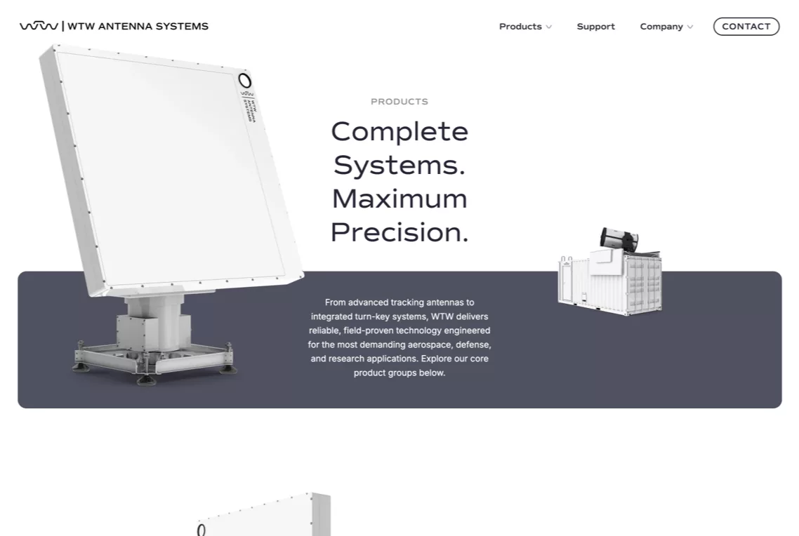 Screenshot der WTW-Website